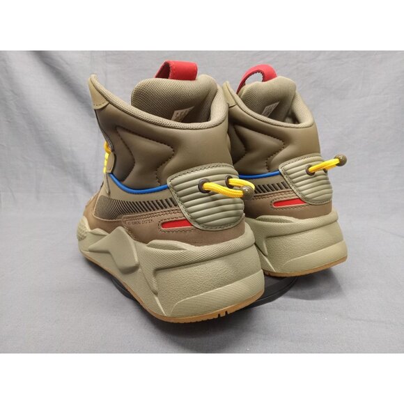 Puma Boys RS-X Mid M.I. JR Green Black Size 7 NEW NO BOX! - Picture 6 of 11